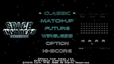 Space Invaders Evolution screenshot 4 for PSP